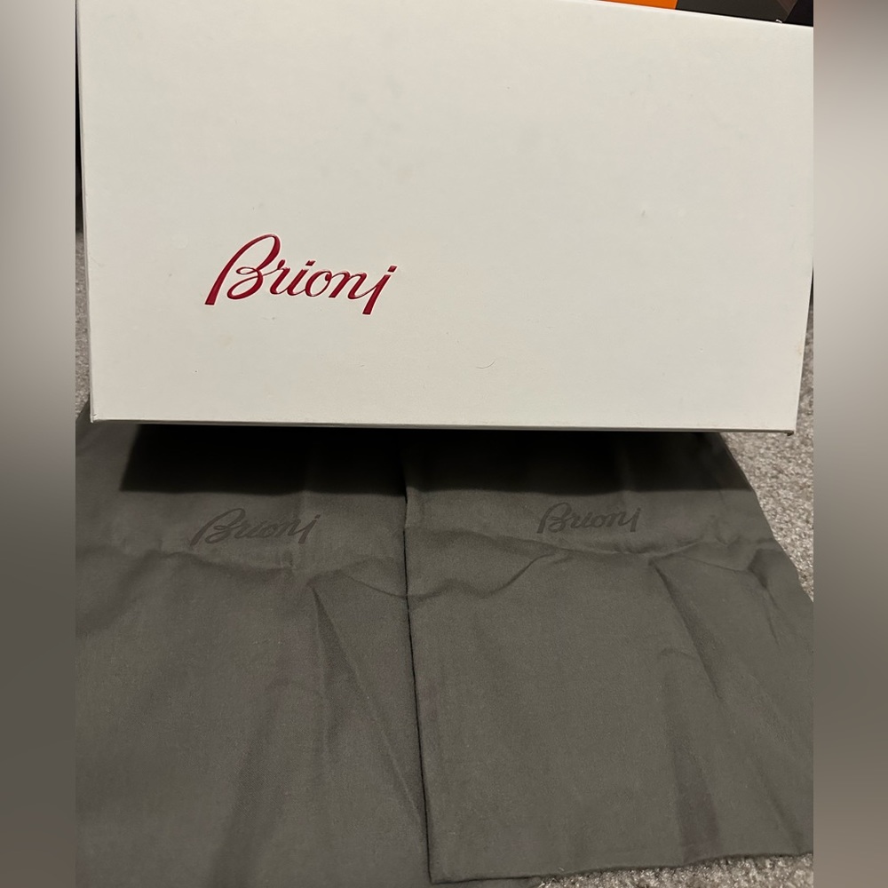 Brioni dust bags and box